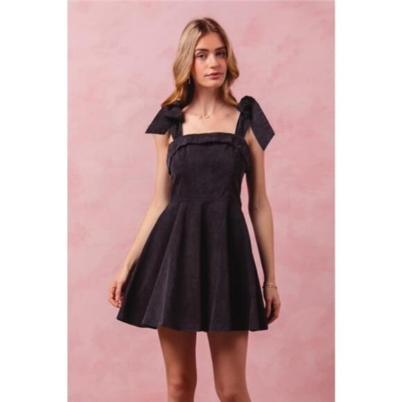 SO ME Fit and Flare Washed Gameday Dress - Picture 4 of 5